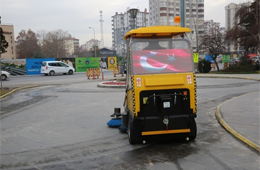 Electrical Broom Taxi is Put into Service in Melikgazi.