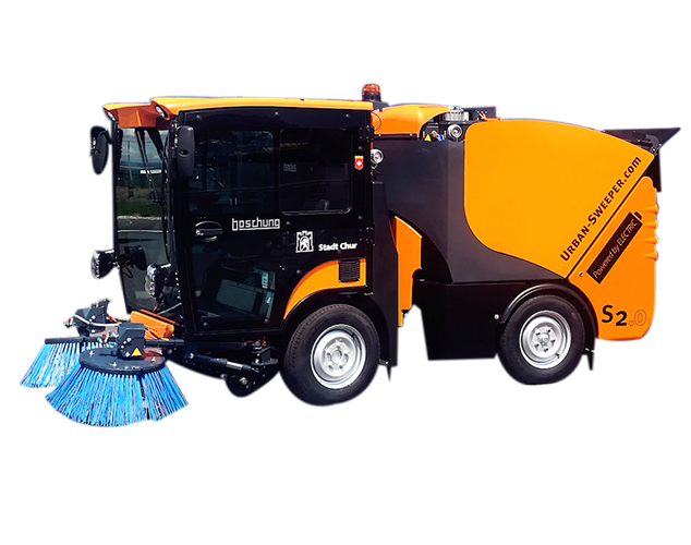 Мульти функциональная подметально-уборочная машина Boschung S2 Urban Sweeper для уборки снега