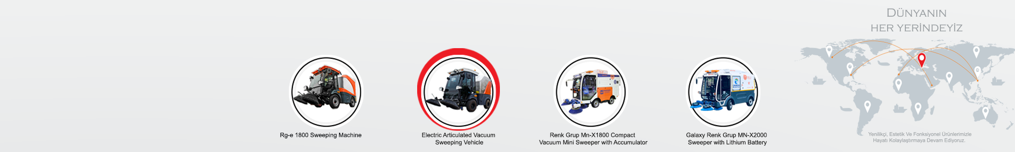 Renk Grup RG-1600 Electric Articulated Vacuum Sweeper Vehicle